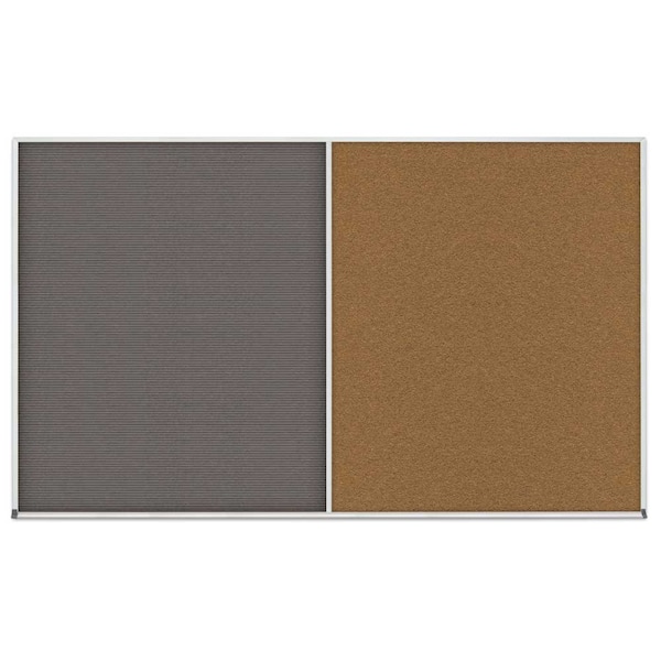 Enclosed Corkboard, 1 Door, 48"x36", 4" Fra